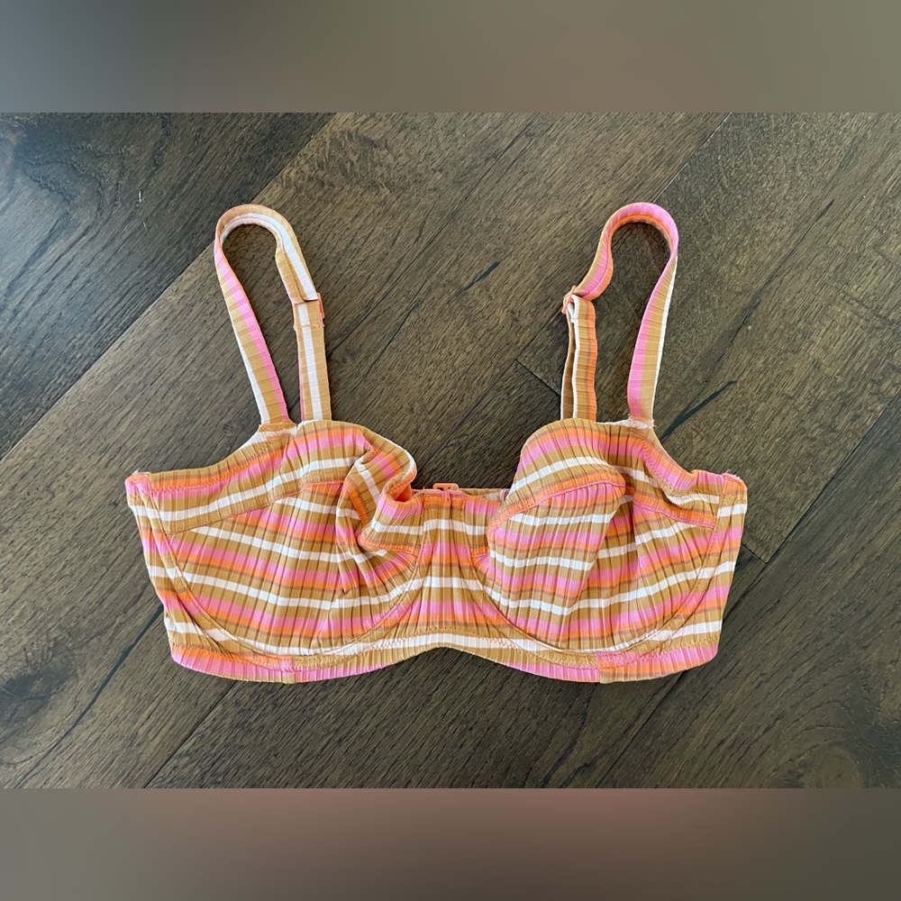 NWT Aerie Ribbed Unlined Underwire Bikini Top